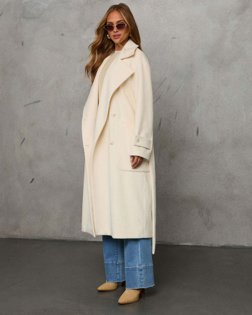 Winter Retreat Belted Wool Coat-Matylis