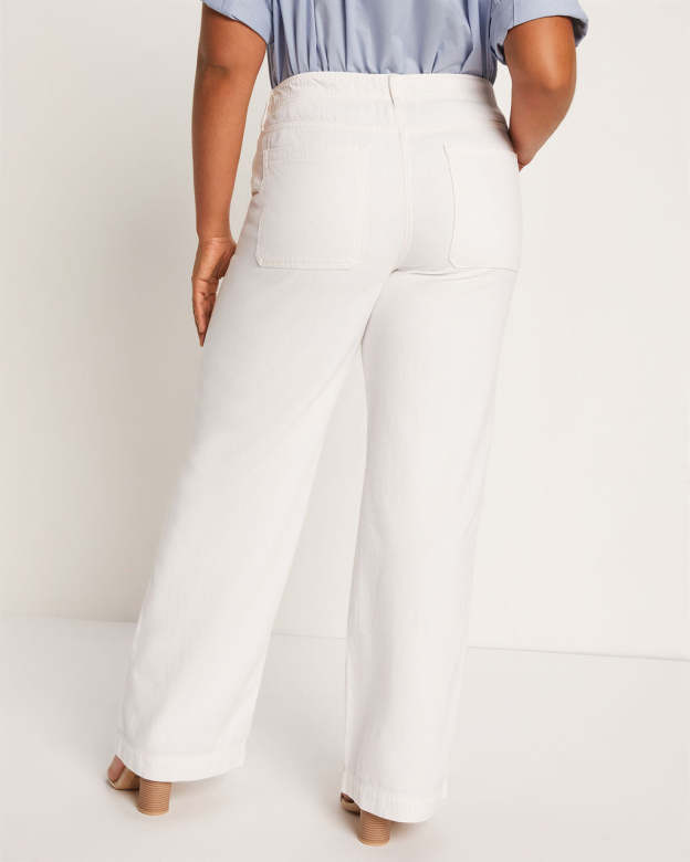 Westley Drawstring Wide Leg Jeans-Matylis