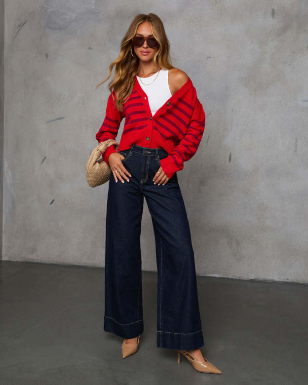 Upper Class Striped Cardigan-Matylis