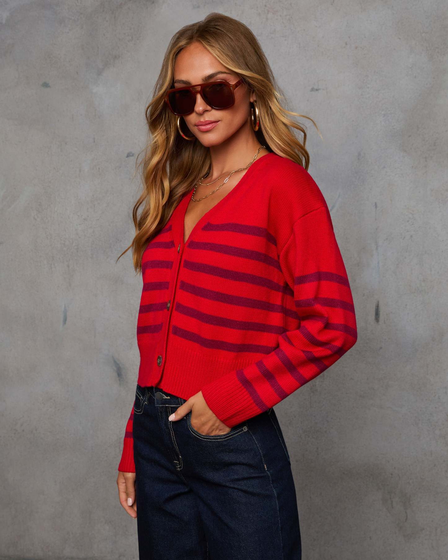 Upper Class Striped Cardigan-Matylis
