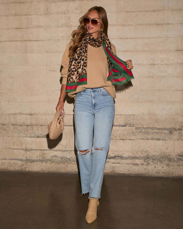 Tiana Leopard Print Scarf-Matylis