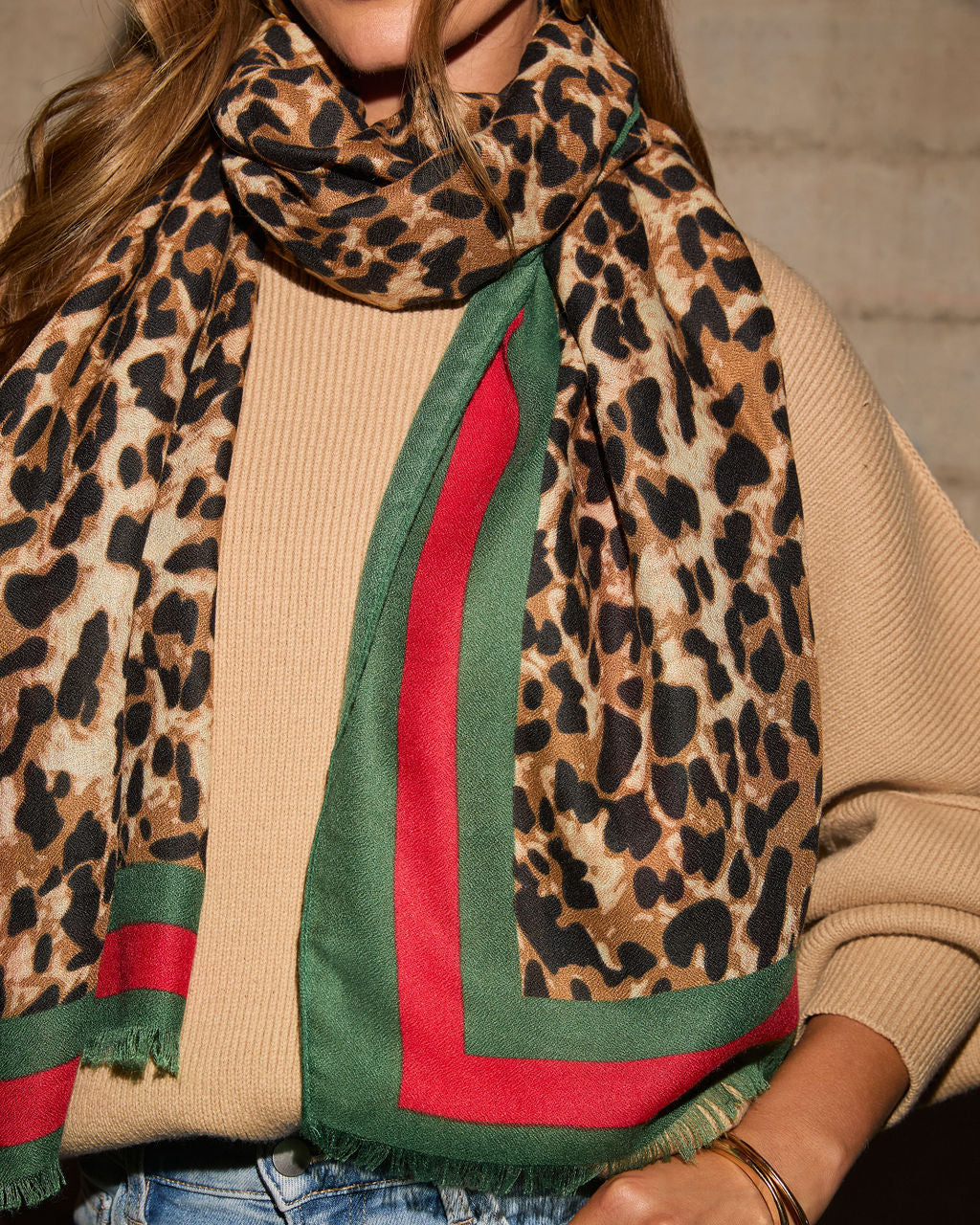 Tiana Leopard Print Scarf-Matylis