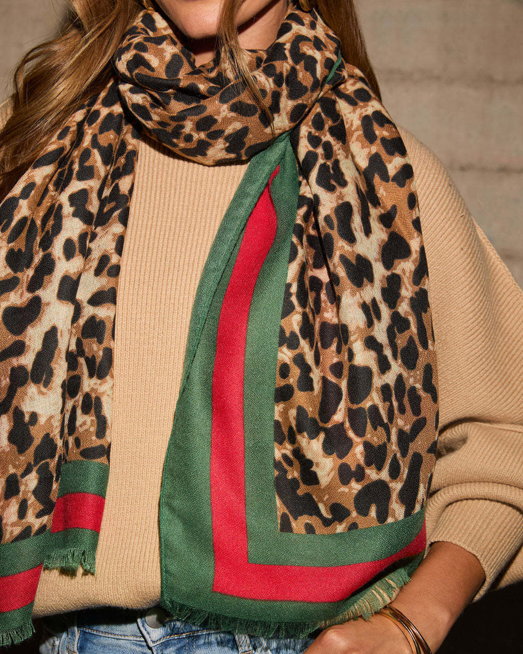 Tiana Leopard Print Scarf-Matylis