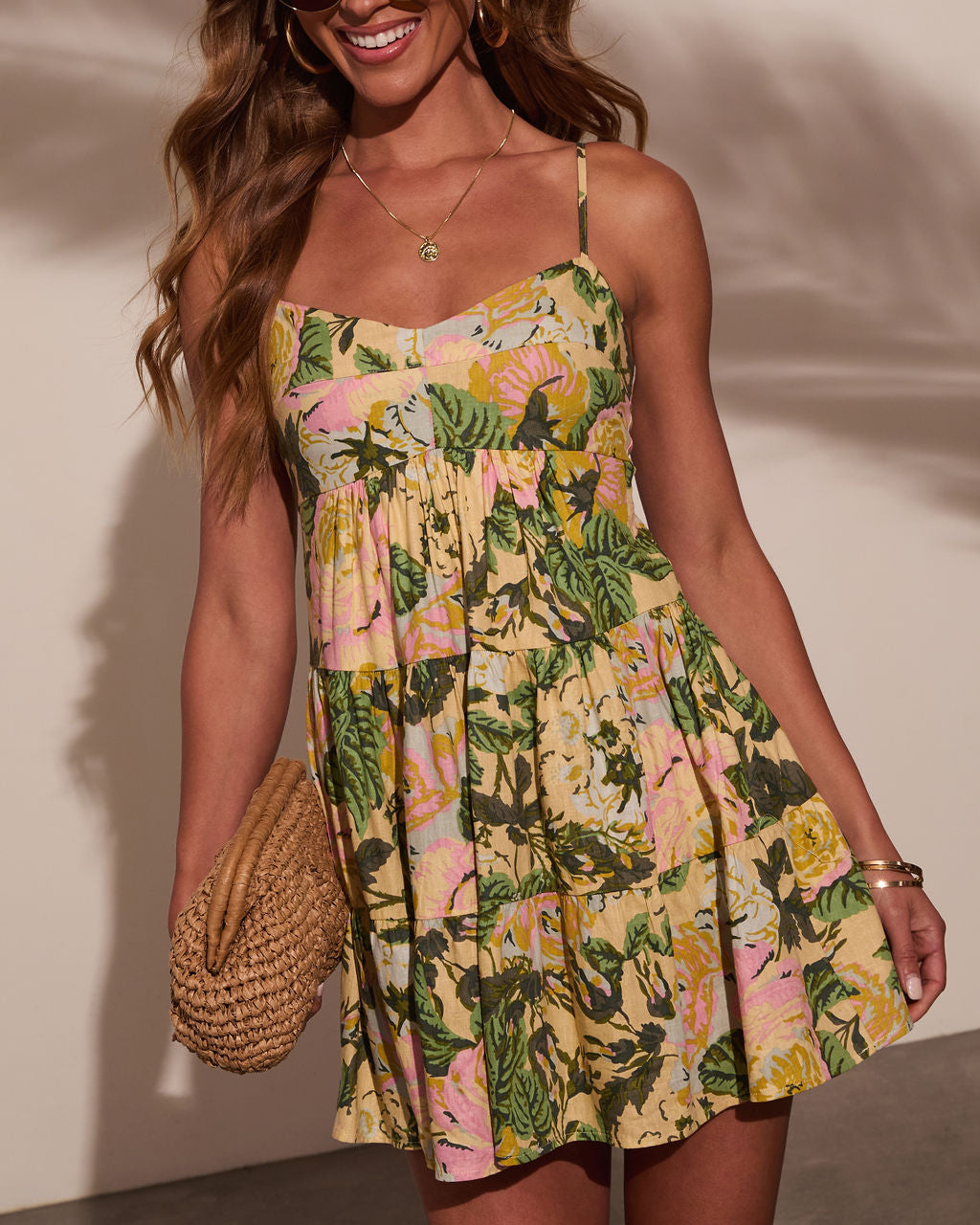 Wildflower Way Fit and Flare Mini Dress-Matylis