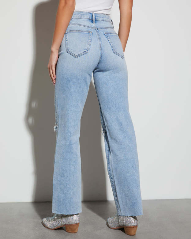 Wilda Icon Diamonte Straight Leg Jeans-Matylis