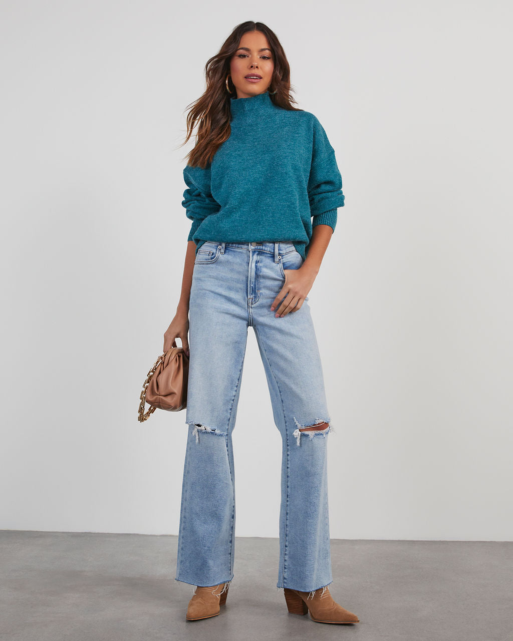 Wiley Relaxed Turtleneck Sweater-Matylis
