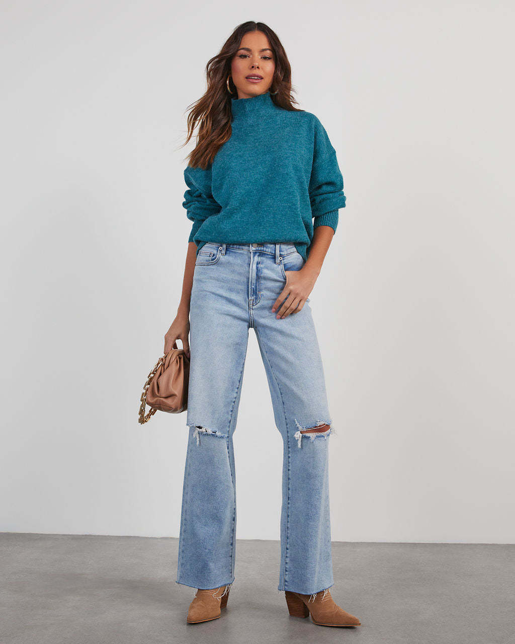 Wiley Relaxed Turtleneck Sweater-Matylis