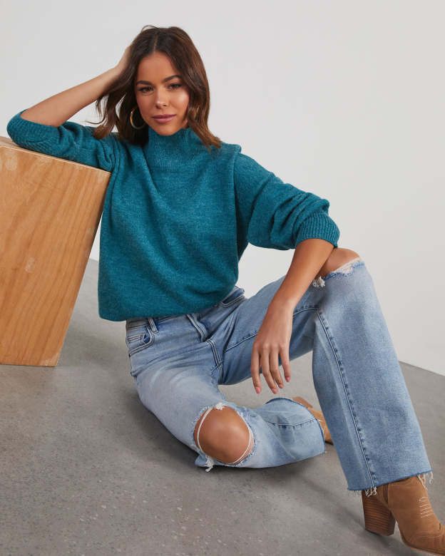 Wiley Relaxed Turtleneck Sweater-Matylis