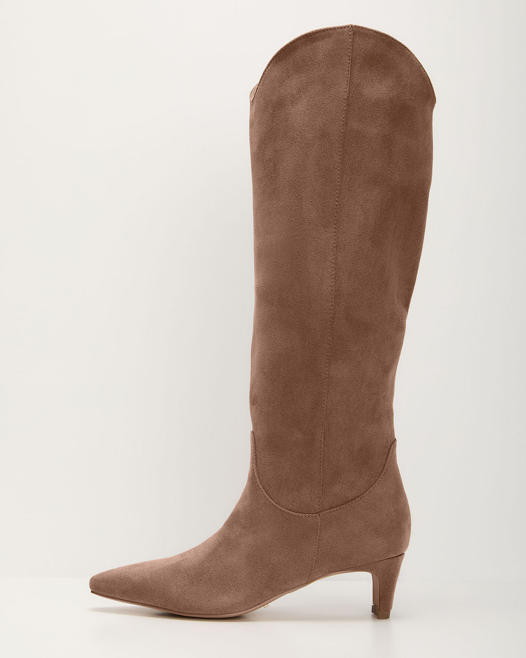 Tread Lightly Kitten Heel Knee High Boots-Matylis