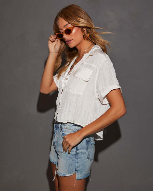 Vienna Short Sleeve Button Down-Matylis