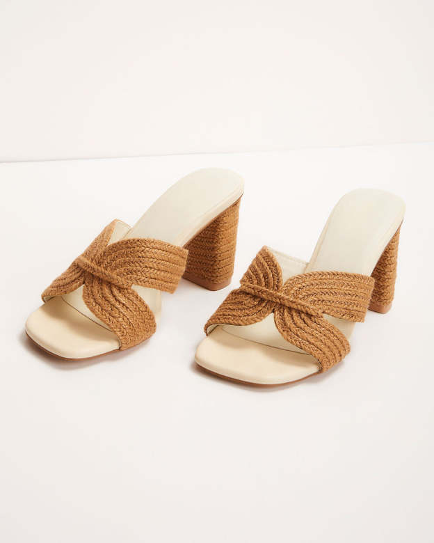 Vacation Ready Raffia Heeled Sandal-Matylis