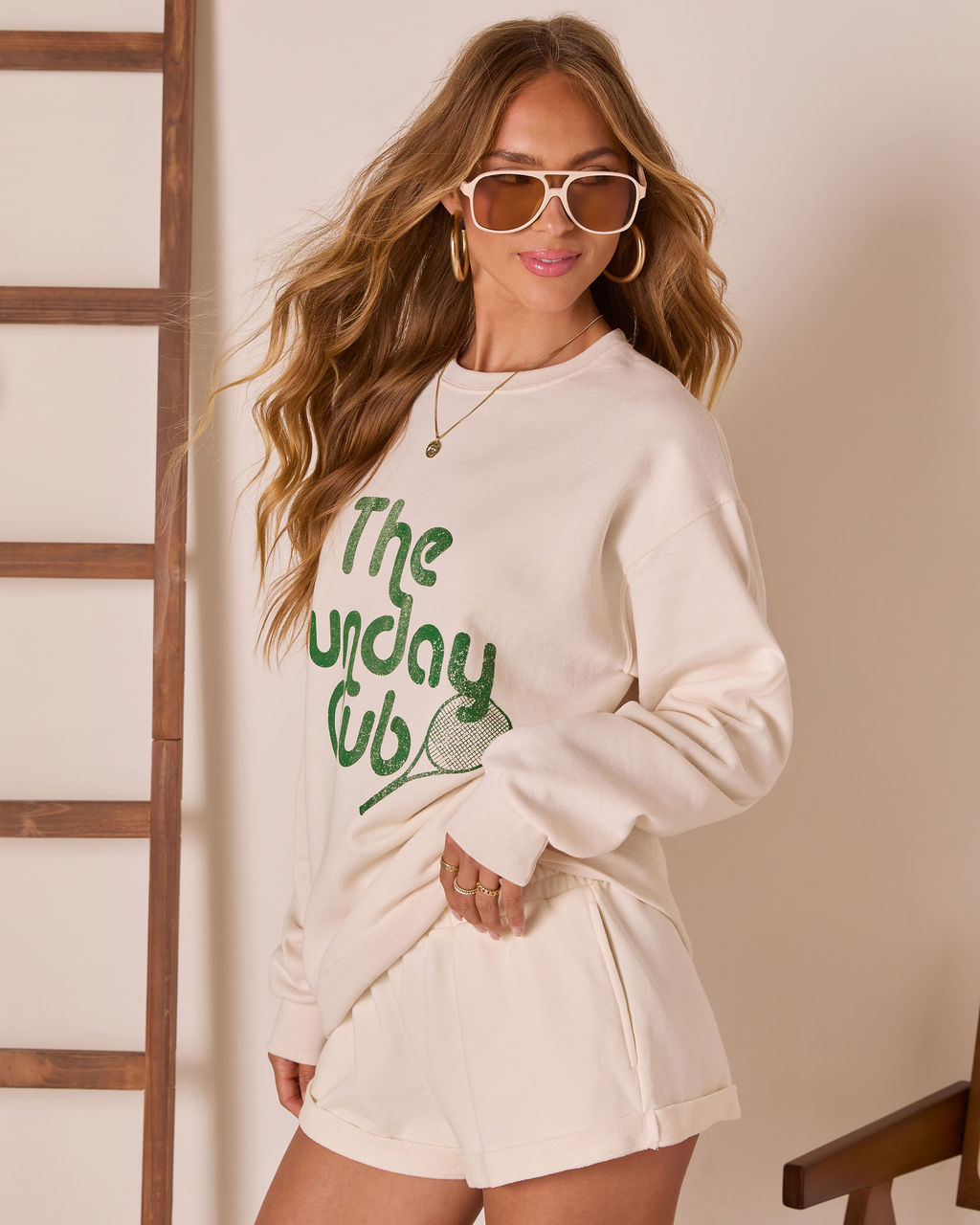 The Sunday Club Graphic Sweatshirt-Matylis