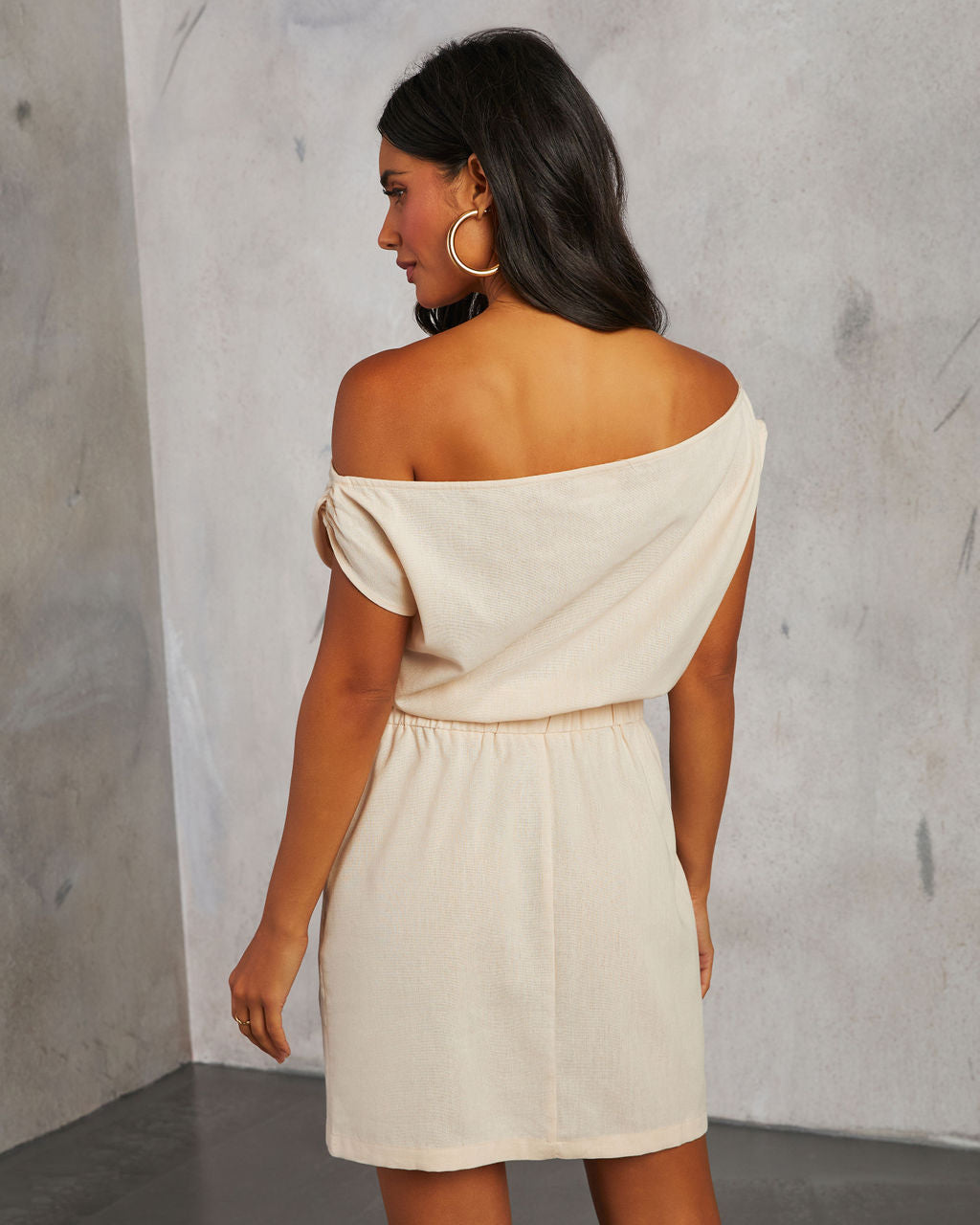 Valencia One Shoulder Mini Dress-Matylis