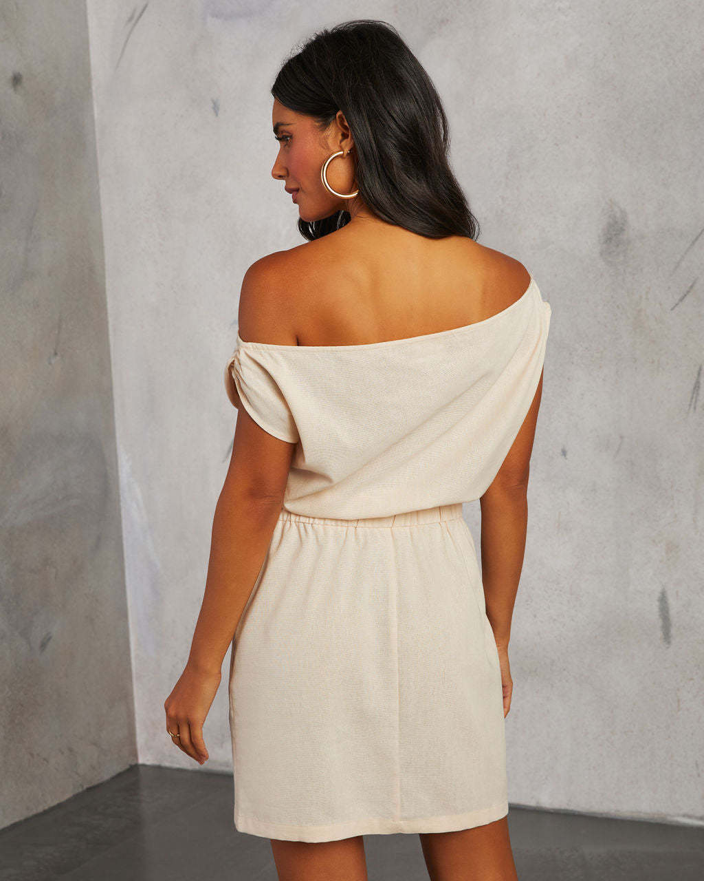 Valencia One Shoulder Mini Dress-Matylis