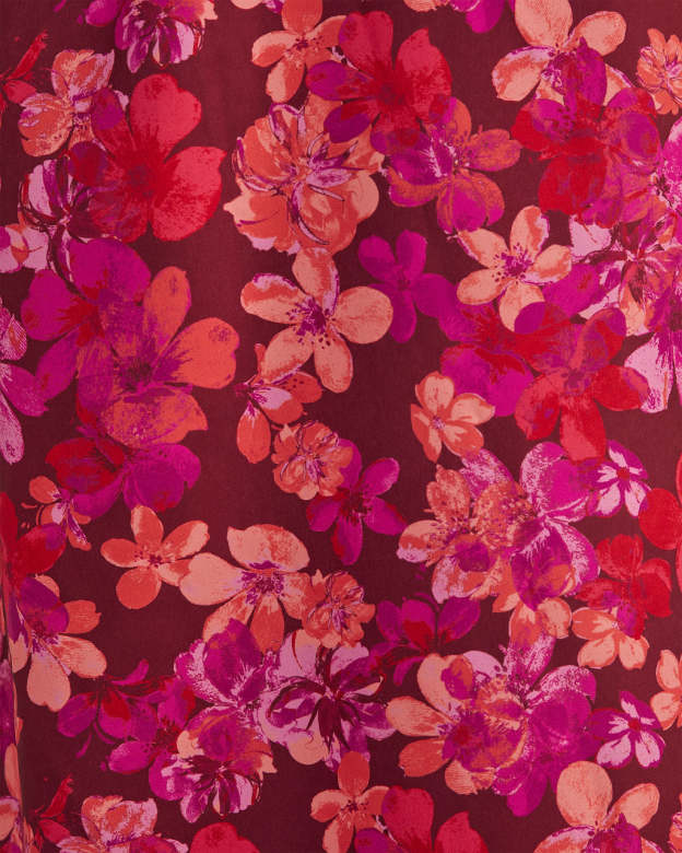 Thalia Strapless Floral Midi Dress-Matylis