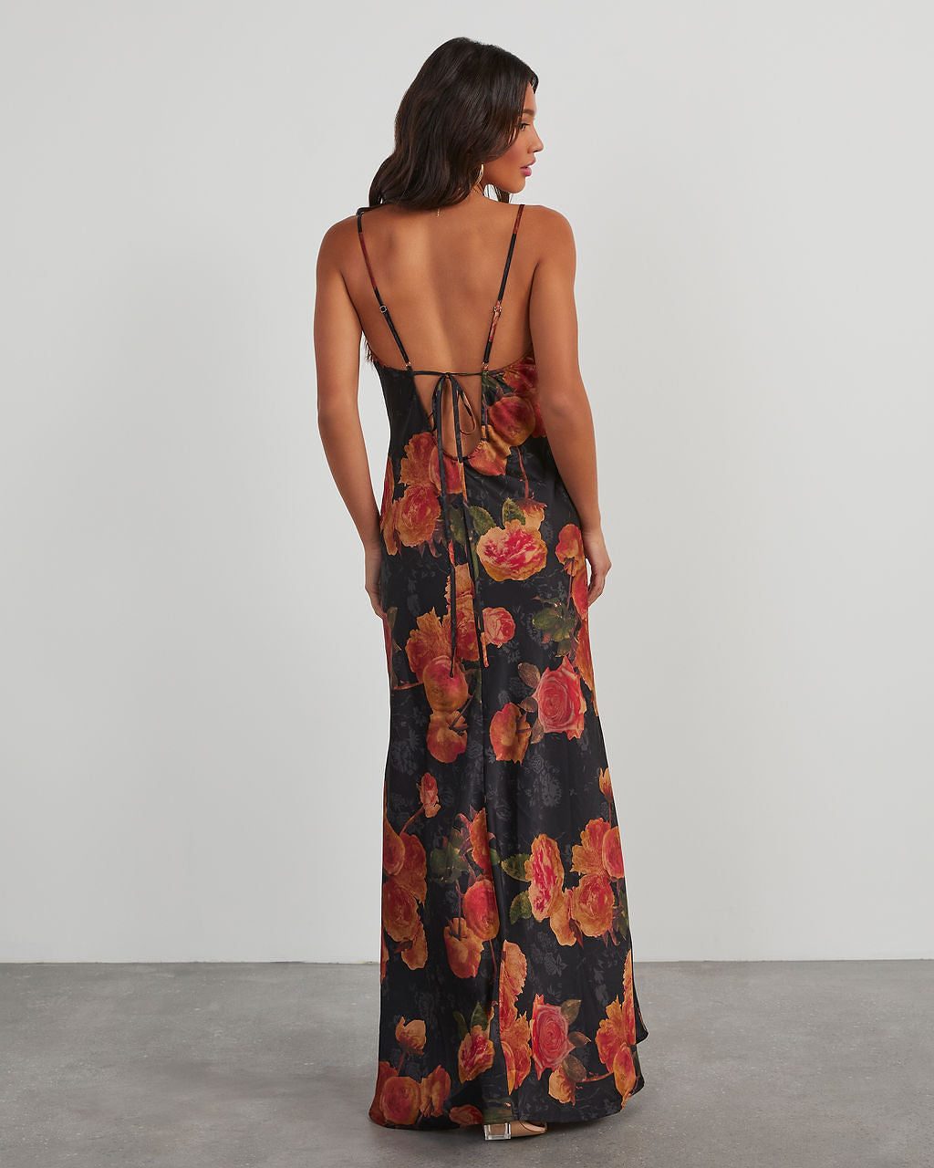 Tracey Floral Slip Maxi Dress-Matylis