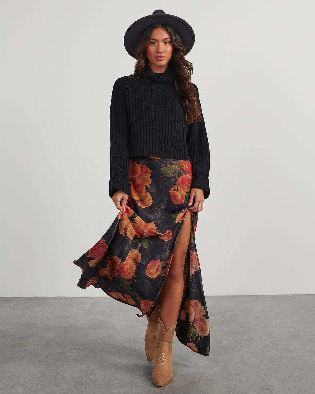 Tracey Floral Slip Maxi Dress-Matylis