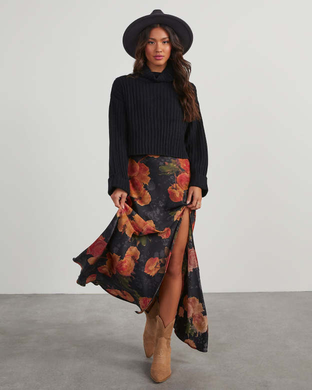 Tracey Floral Slip Maxi Dress-Matylis