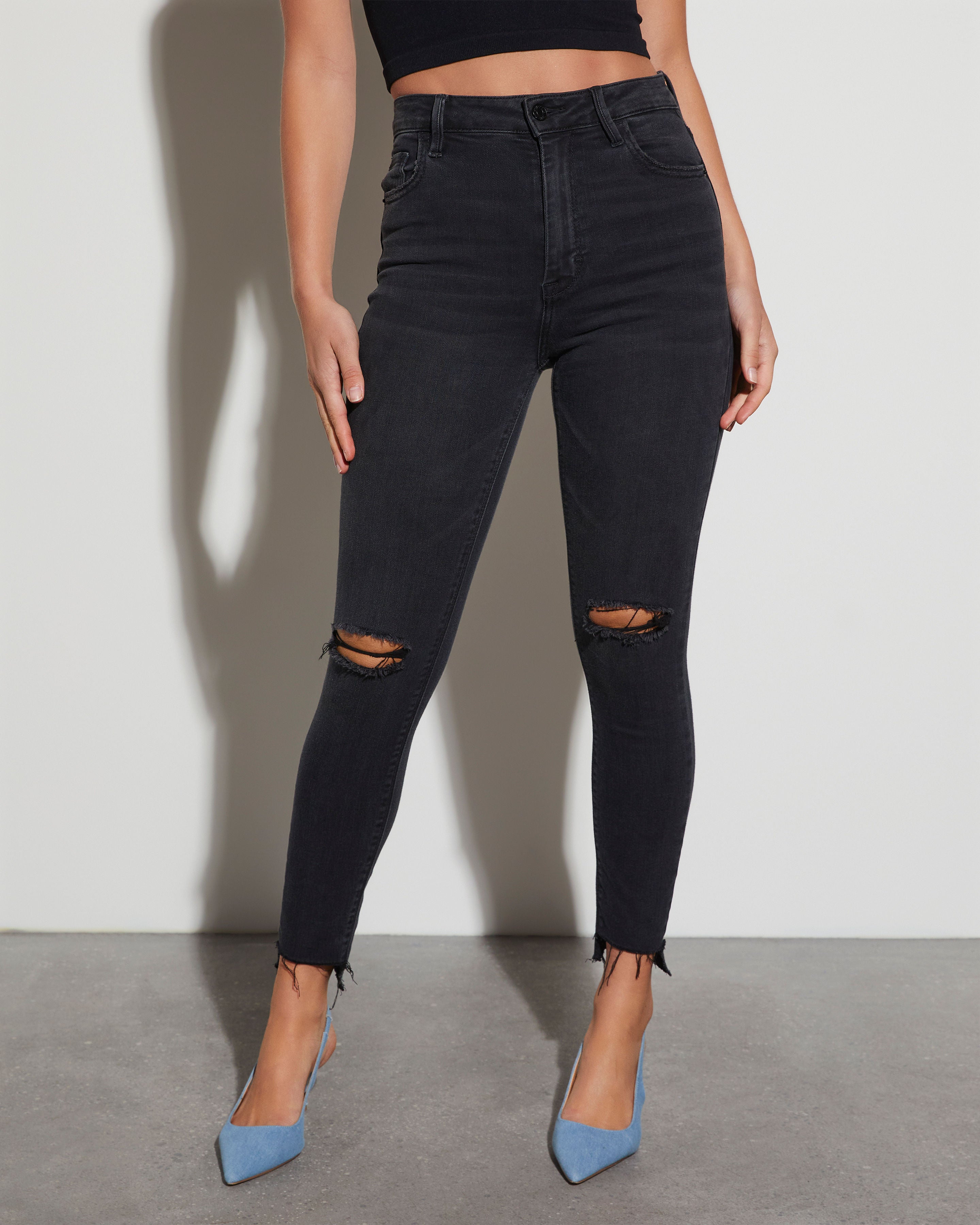 Volt High Rise Distressed Skinny-Matylis
