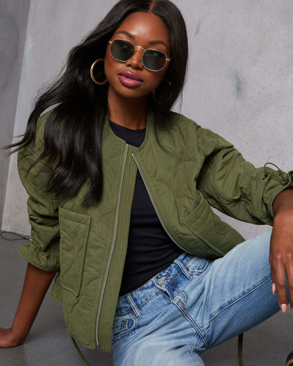 Willow Breeze Quilted Jacket-Matylis