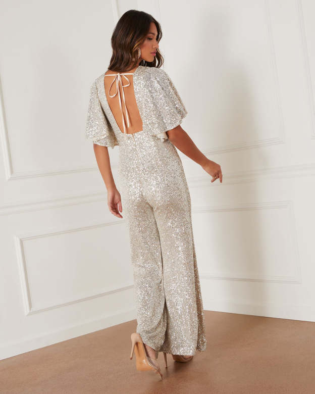 Trophy Wife Sequin Jumpsuit-Matylis