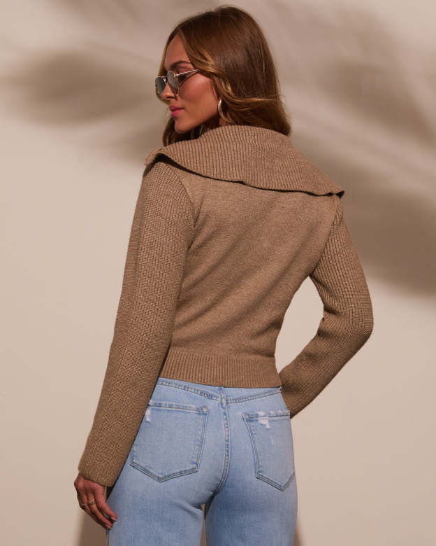 Whispering Pines Quarter Zip Sweater-Matylis