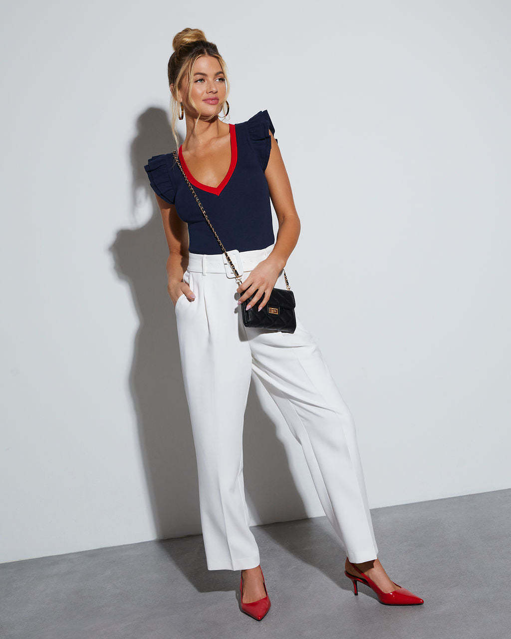 Wilma Ribbed Short Sleeve Top-Matylis