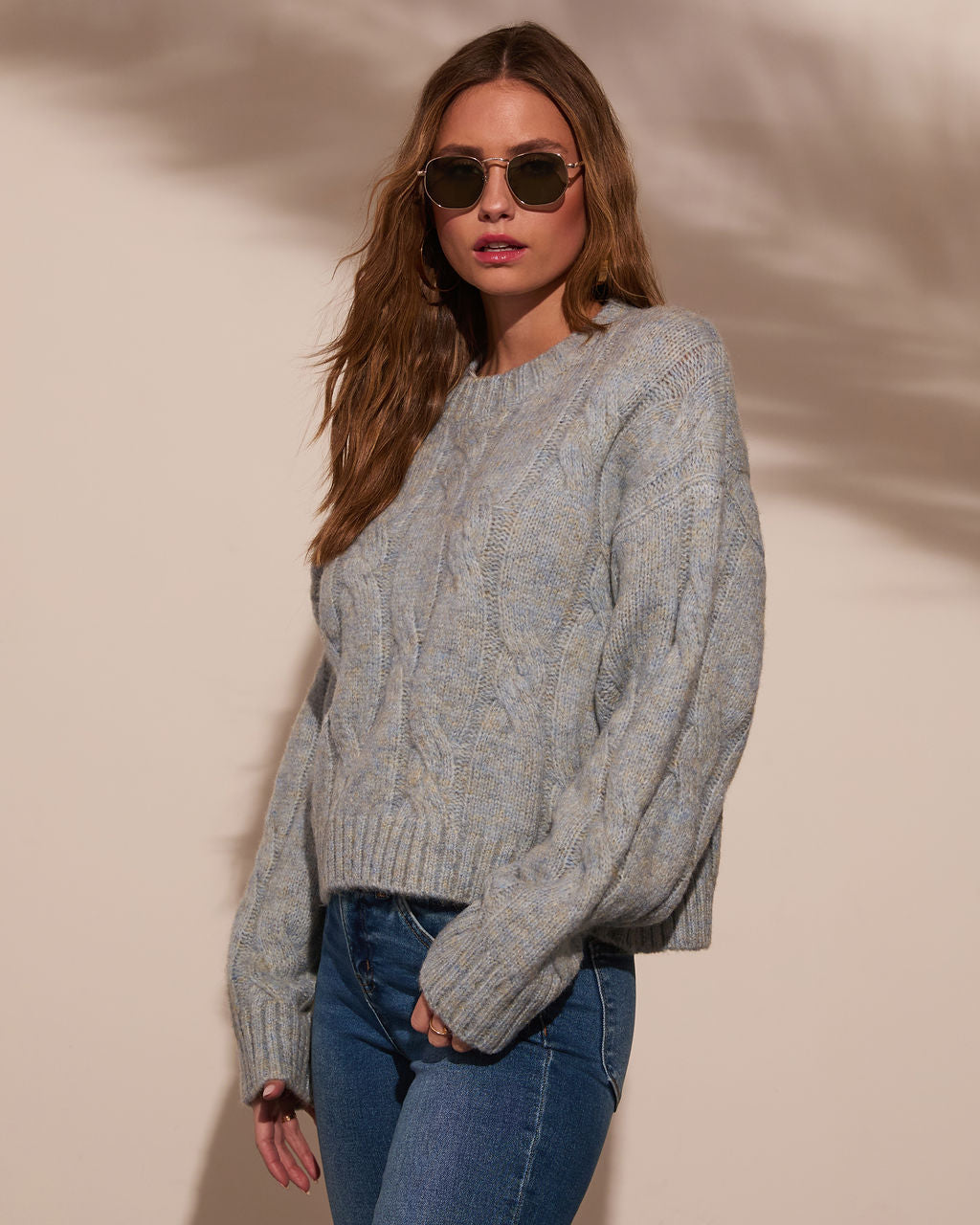 Warm Touch Cable Knit Sweater-Matylis