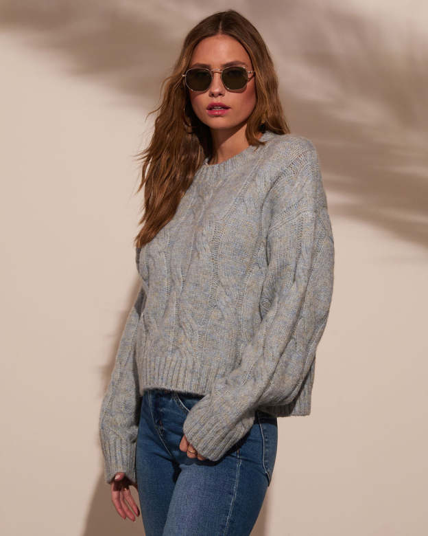 Warm Touch Cable Knit Sweater-Matylis