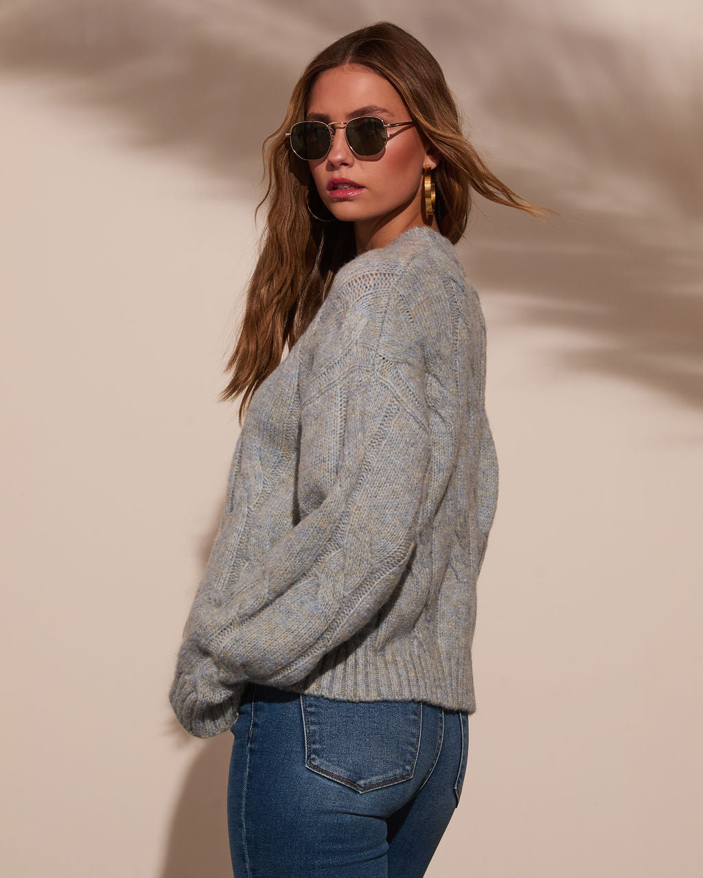 Warm Touch Cable Knit Sweater-Matylis