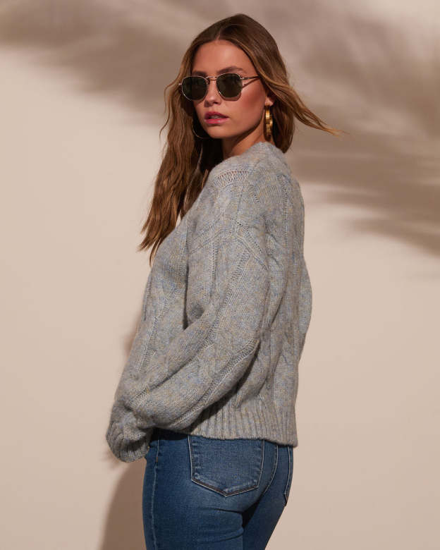 Warm Touch Cable Knit Sweater-Matylis