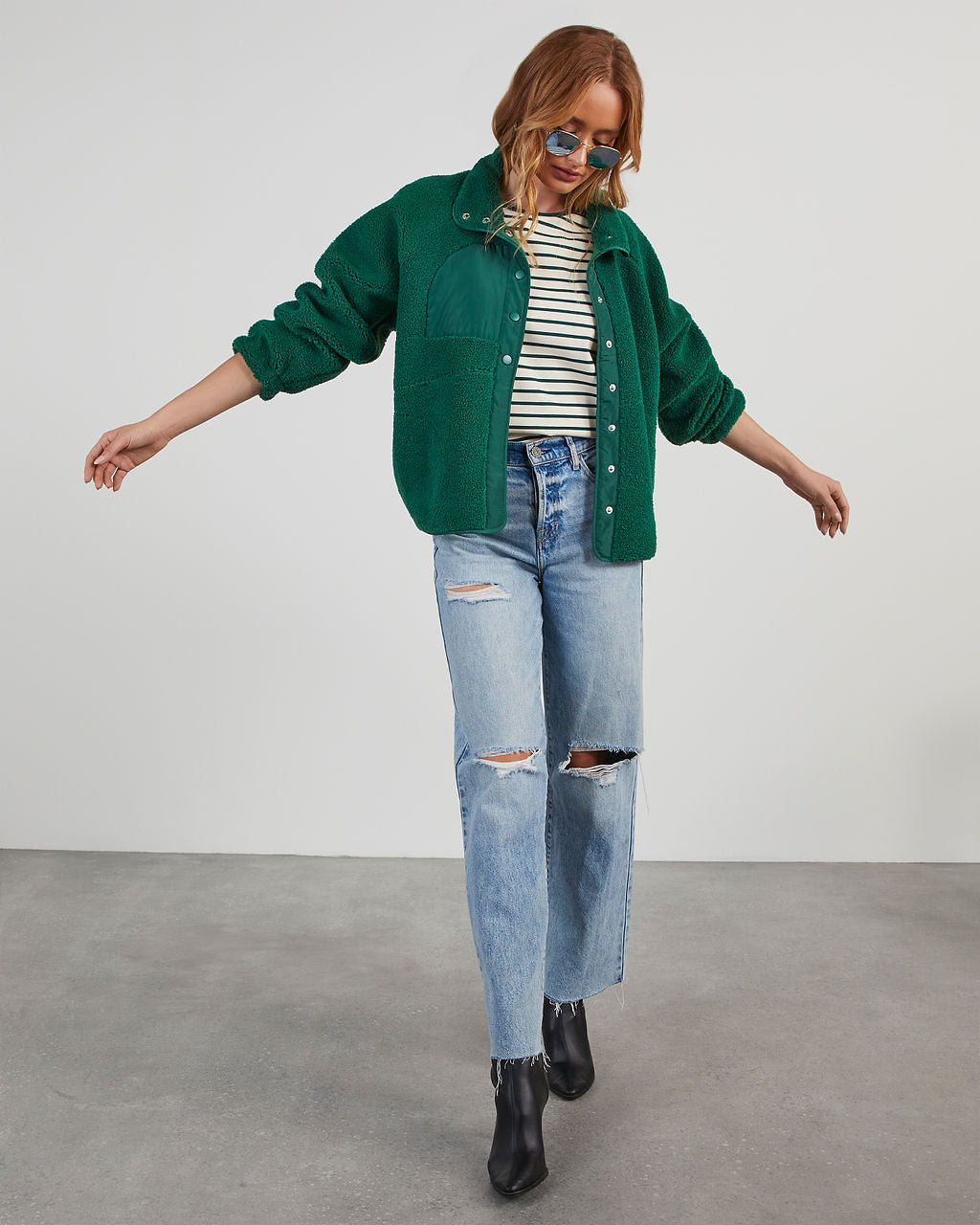 Weekend Errands Fleece Jacket-Matylis