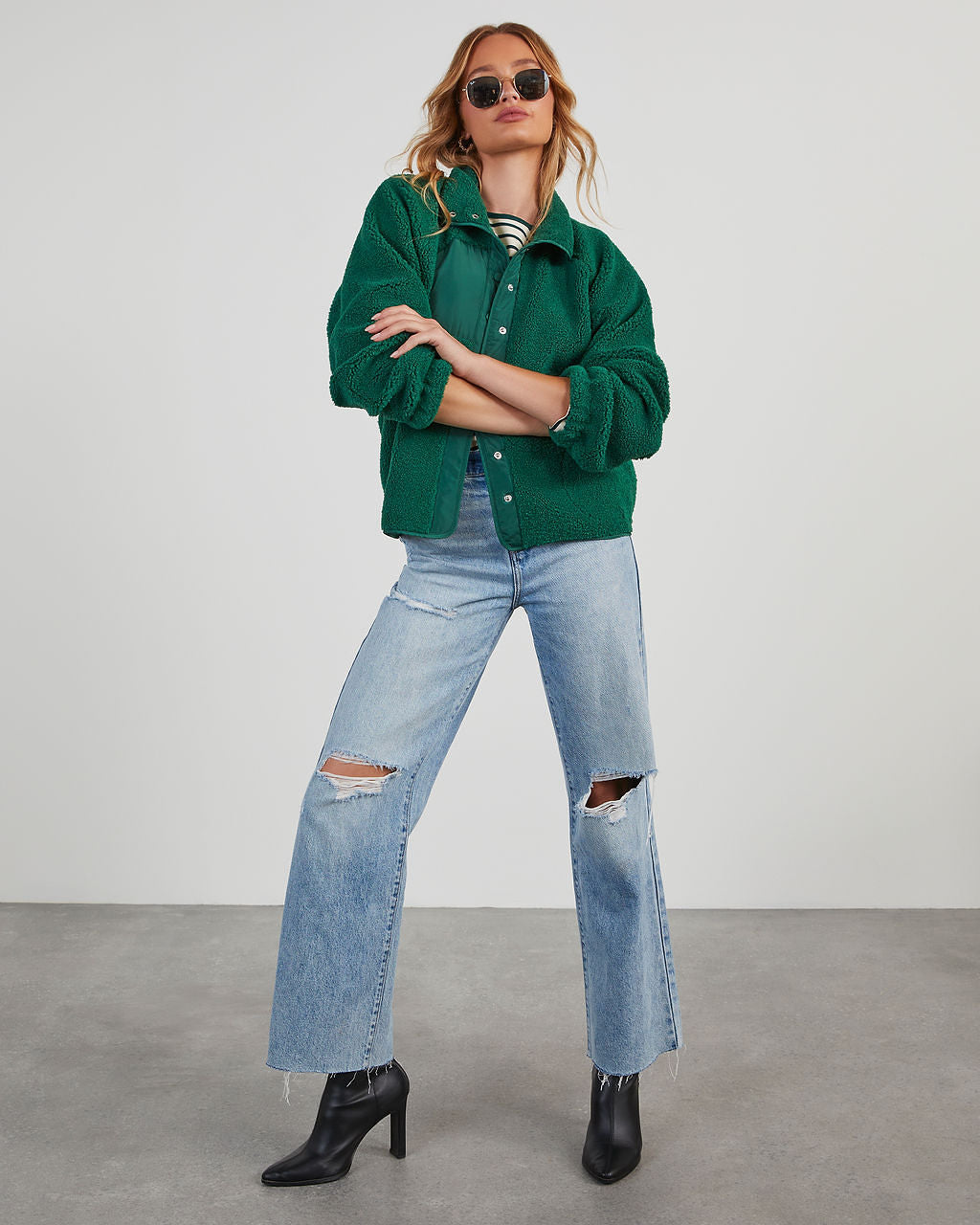 Weekend Errands Fleece Jacket-Matylis