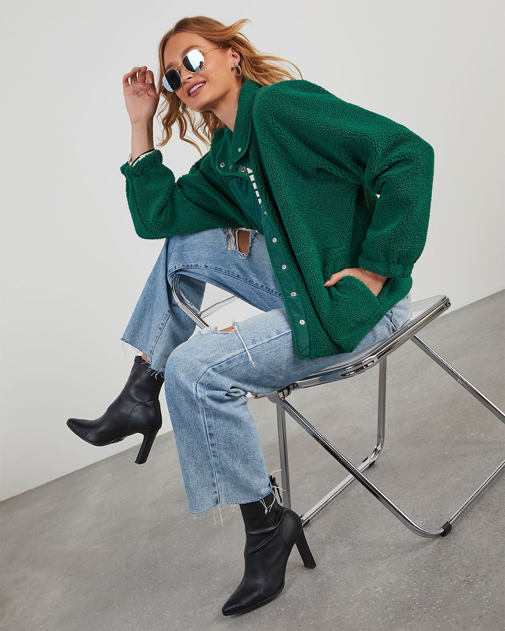 Weekend Errands Fleece Jacket-Matylis