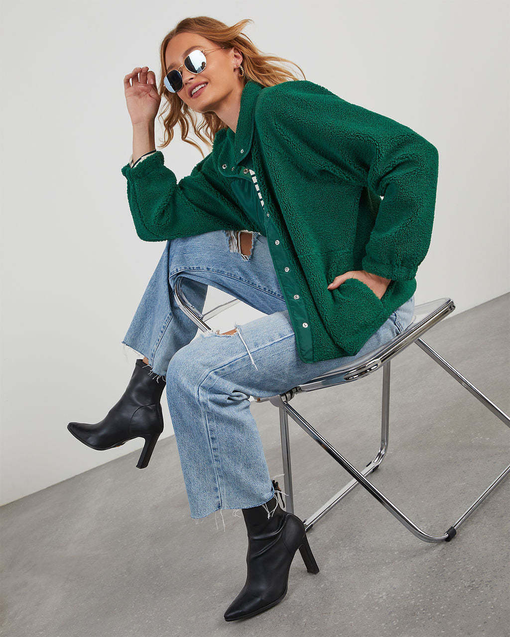 Weekend Errands Fleece Jacket-Matylis