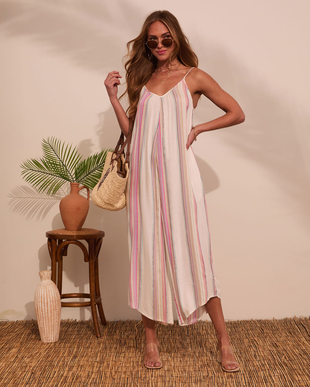 Trevi Striped Linen Jumpsuit-Matylis