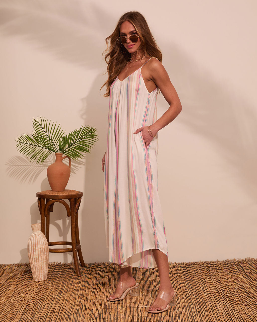 Trevi Striped Linen Jumpsuit-Matylis