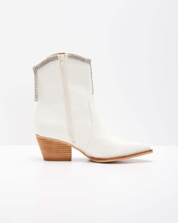 Womack Fringe Tassel Ankle Boots-Matylis