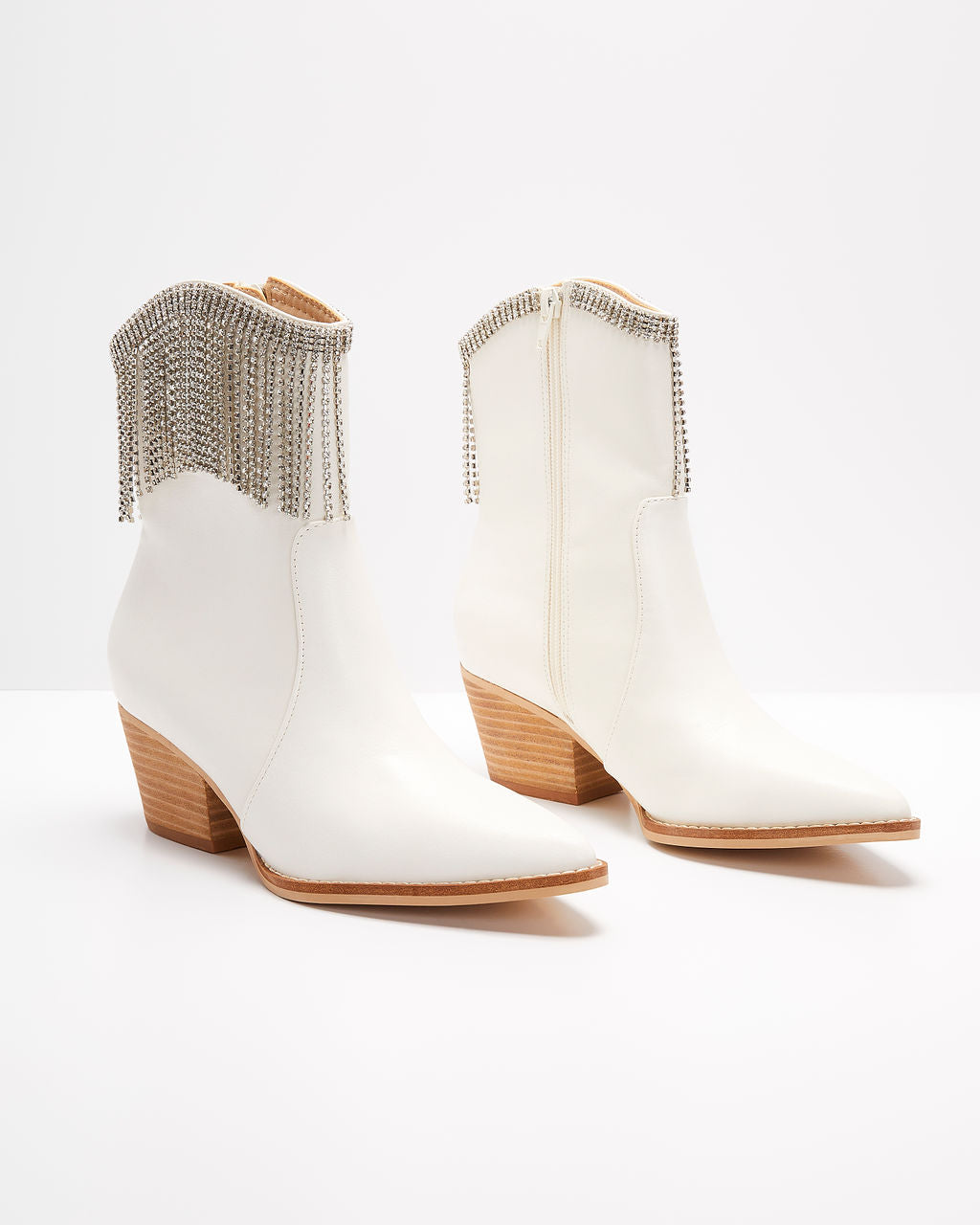 Womack Fringe Tassel Ankle Boots-Matylis