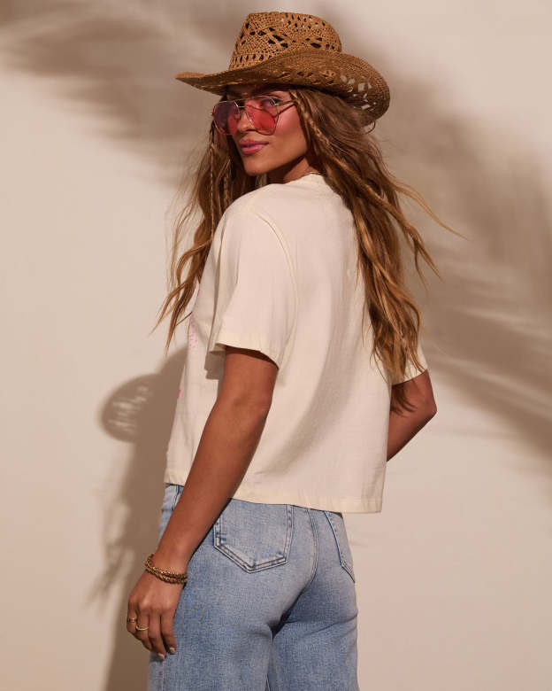 Wild West Cropped Graphic Tee-Matylis