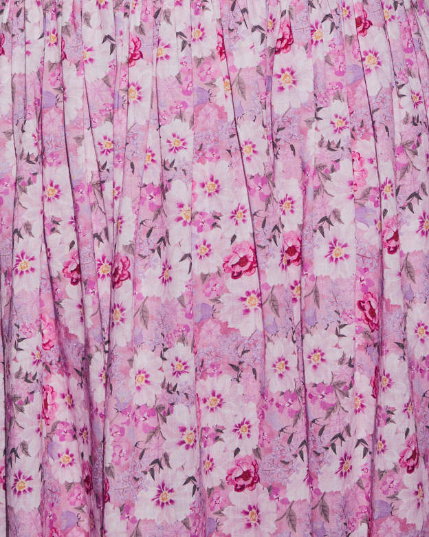 Tisha Drop Waist Floral Midi Dress-Matylis