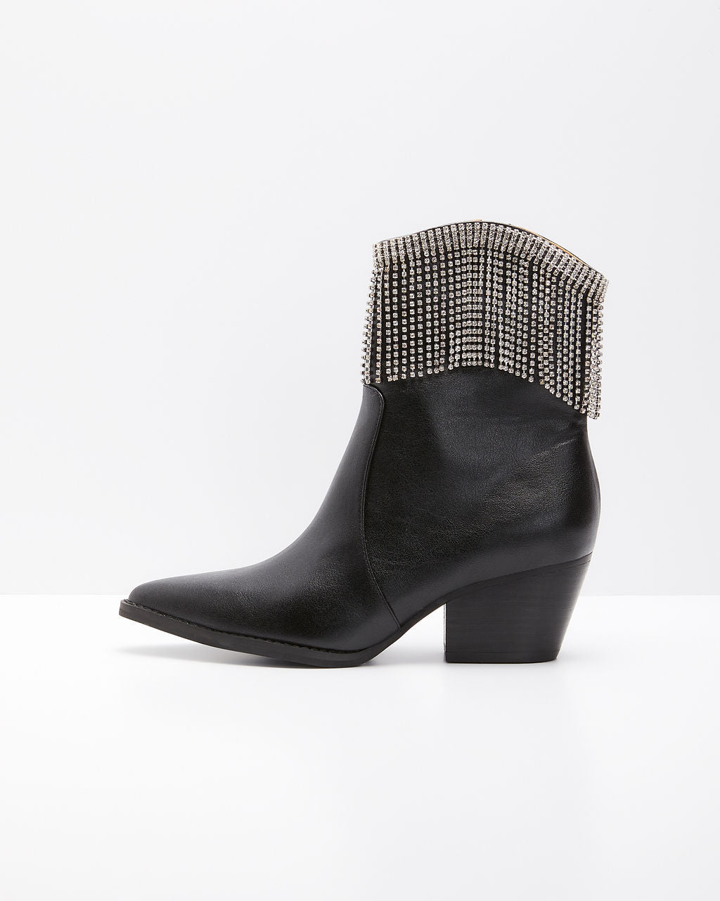 Womack Fringe Tassel Ankle Boots-Matylis