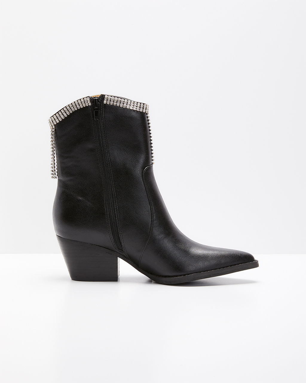 Womack Fringe Tassel Ankle Boots-Matylis
