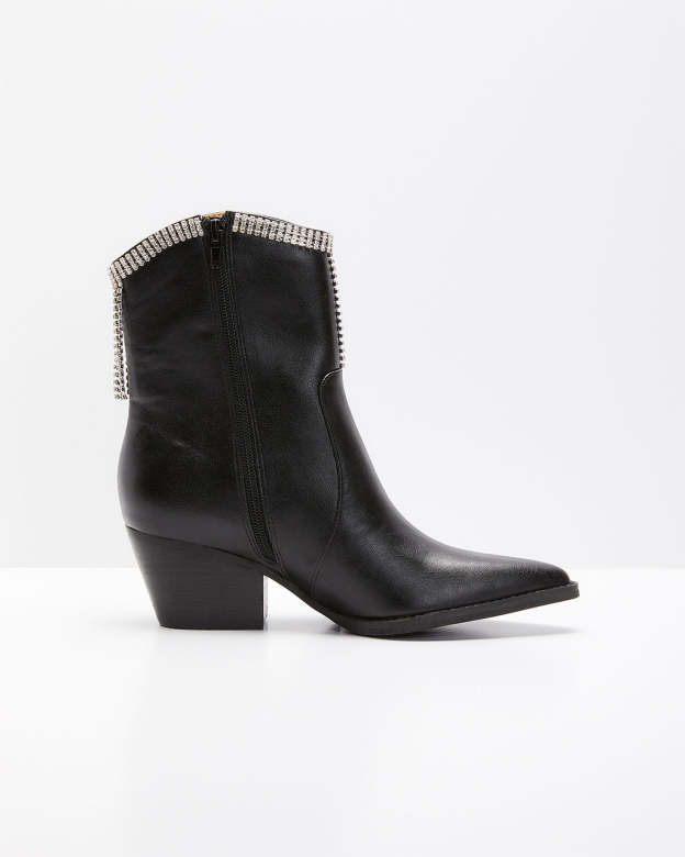 Womack Fringe Tassel Ankle Boots-Matylis