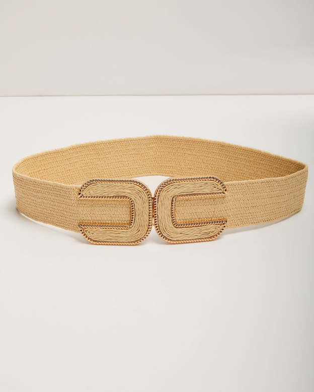 Voyager Straw Stretch Belt-Matylis