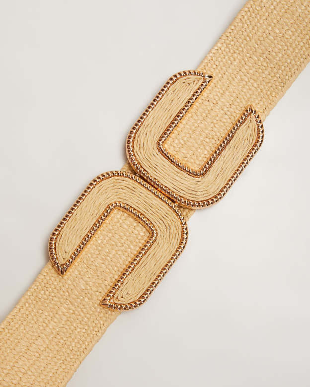 Voyager Straw Stretch Belt-Matylis