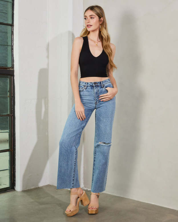 Woolridge High Rise Straight Leg Jeans-Matylis