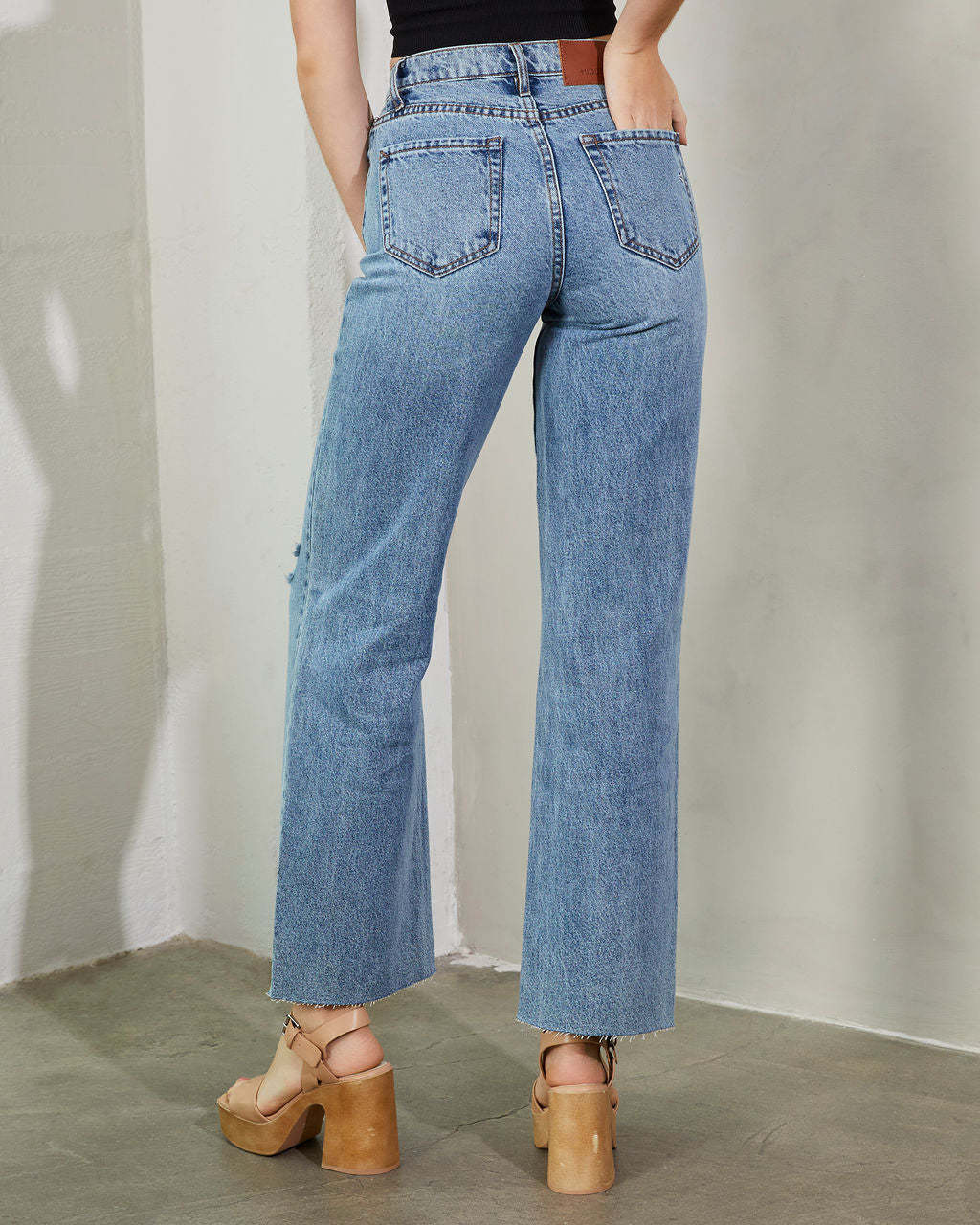 Woolridge High Rise Straight Leg Jeans-Matylis