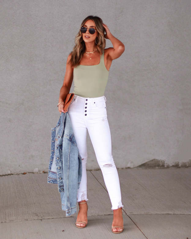 Vanessa Square Neck Bodysuit-Matylis