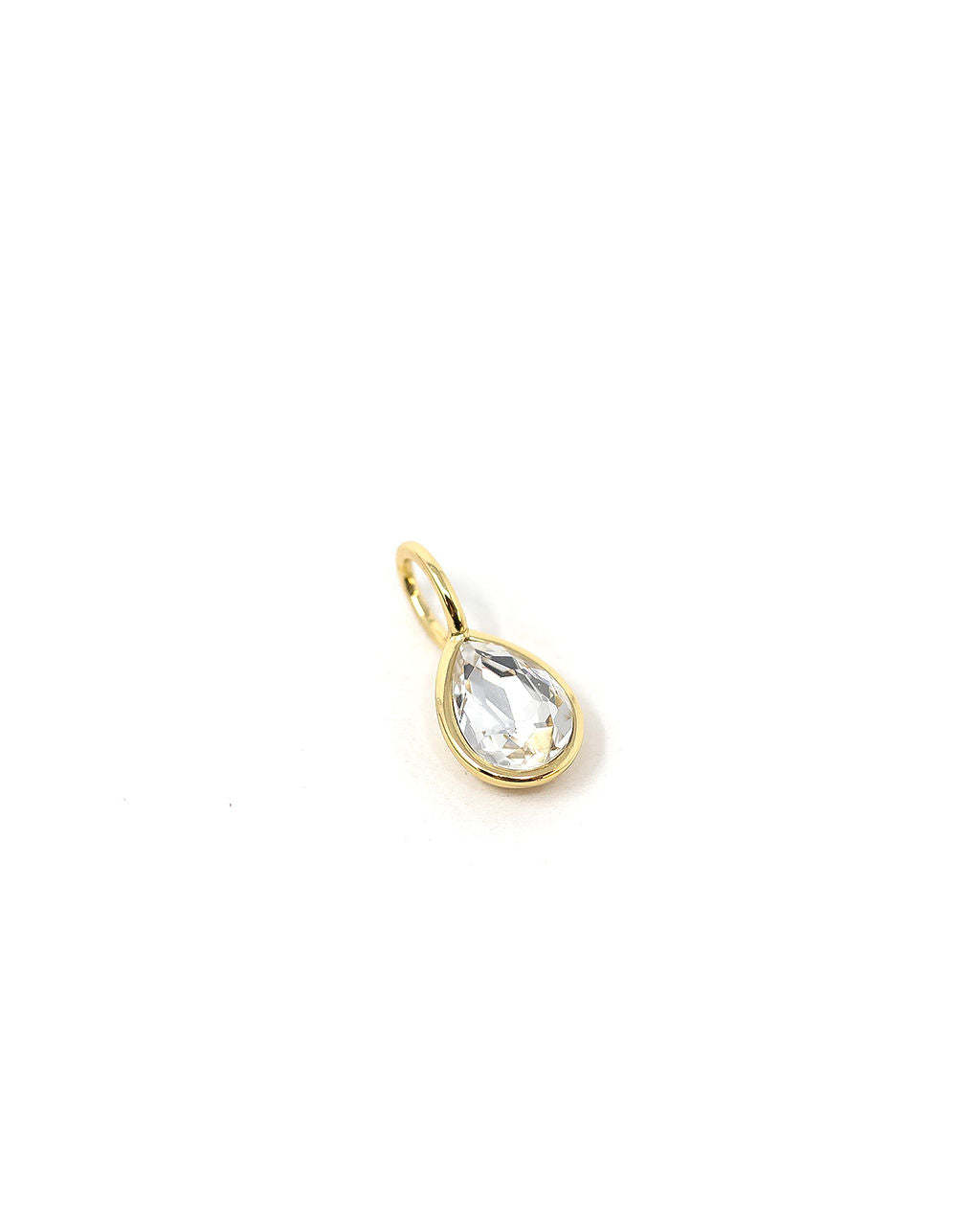 Twisted Rhinestone 14k Plated Charm-Matylis
